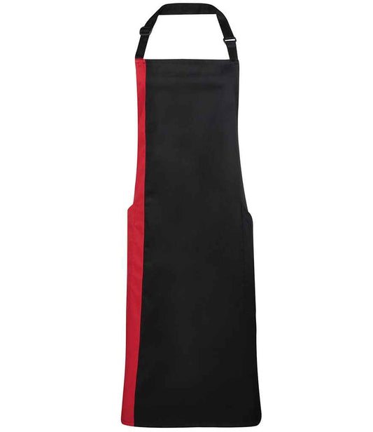 Premier Contrast Bib Apron (PR162)