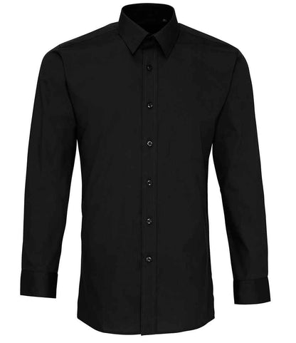 Premier Long Sleeve Fitted Poplin Shirt (PR204)