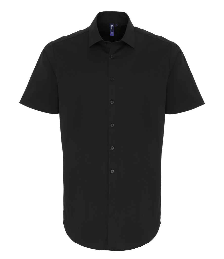 Premier Short Sleeve Stretch Fit Poplin Shirt (PR246)