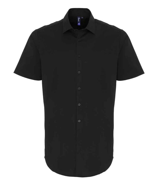 Premier Short Sleeve Stretch Fit Poplin Shirt (PR246)