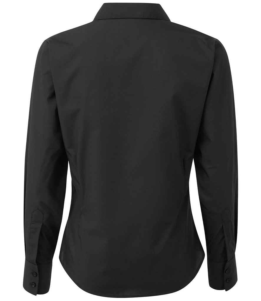 Premier Ladies Long Sleeve Poplin Blouse (PR300)