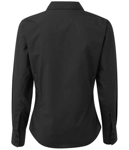 Premier Ladies Long Sleeve Poplin Blouse (PR300)