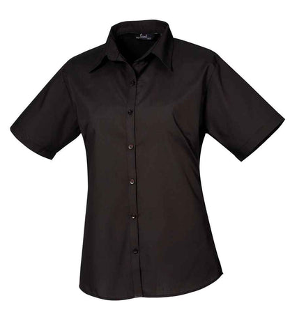 Premier Ladies Short Sleeve Poplin Blouse (PR302)