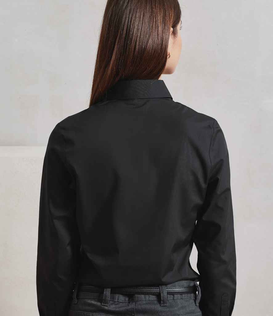 Premier Ladies Recyclight® Long Sleeve Poplin Shirt (PR303)