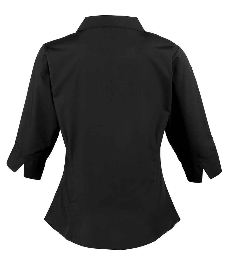 Premier Ladies 3/4 Sleeve Poplin Blouse (PR305)