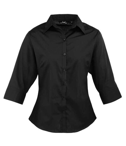 Premier Ladies 3/4 Sleeve Poplin Blouse (PR305)
