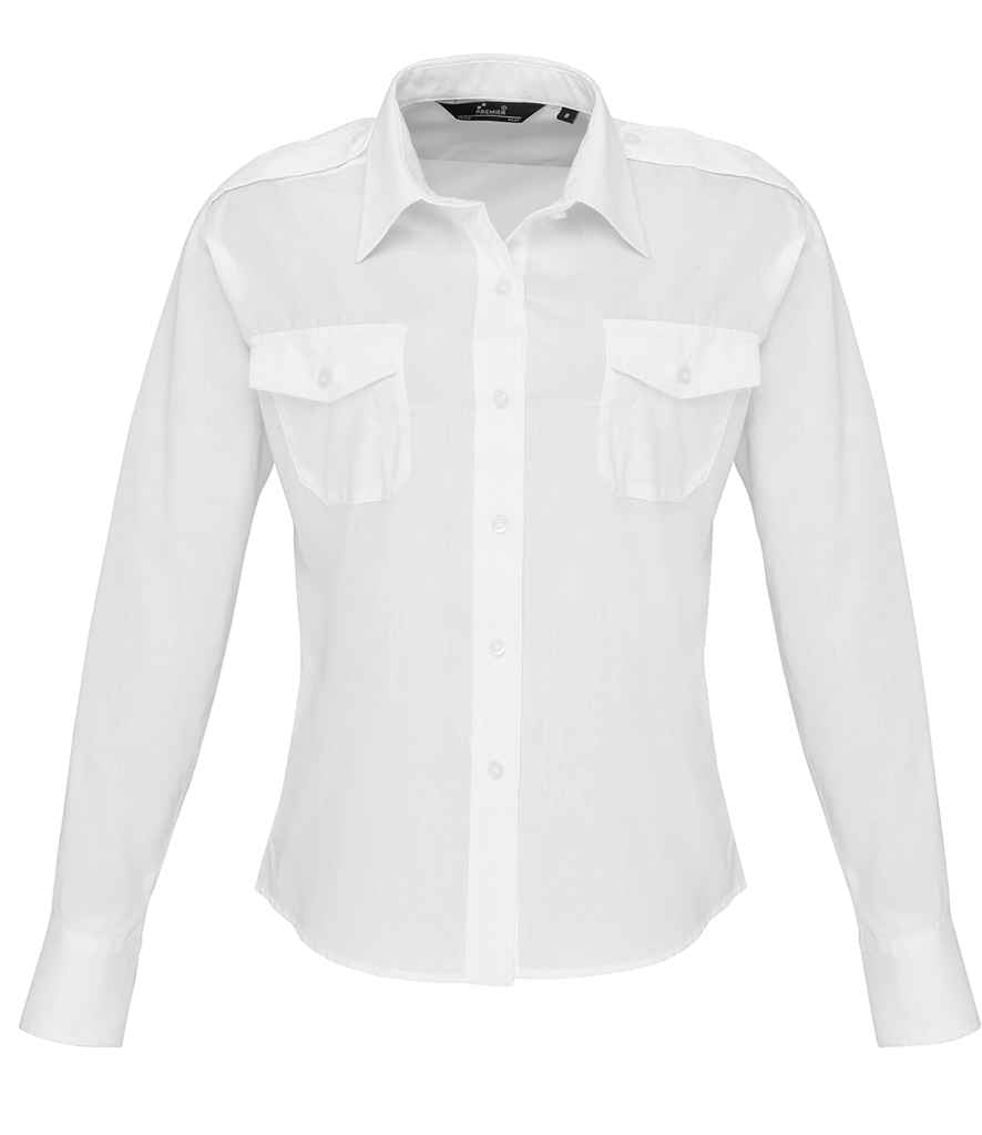 Premier Ladies Long Sleeve Pilot Shirt (PR310)