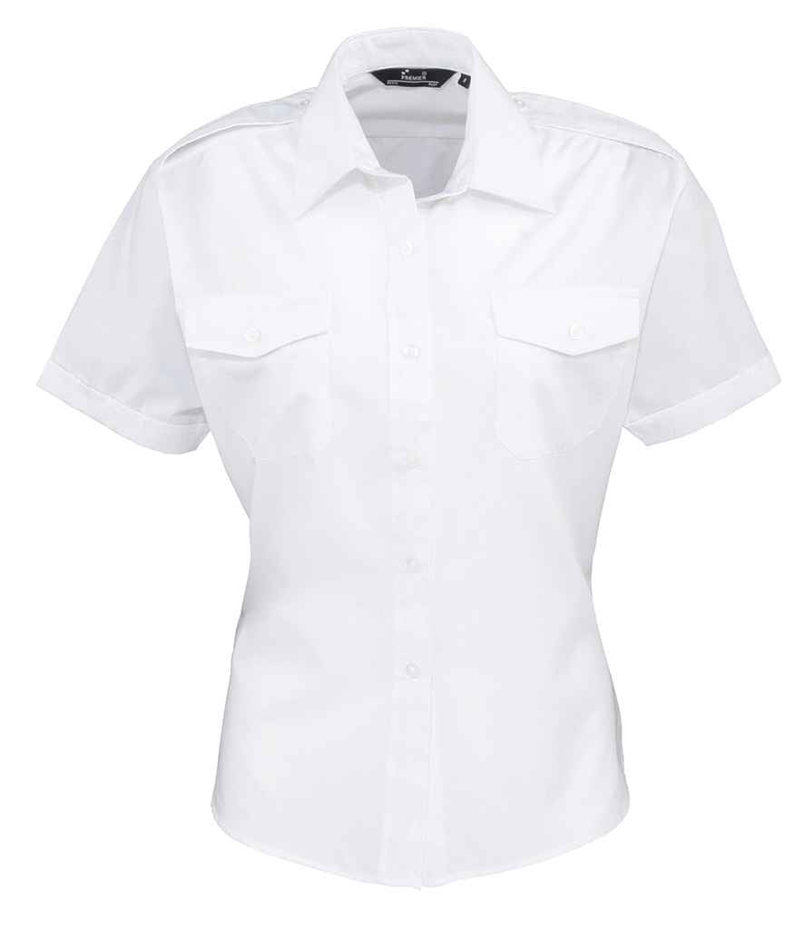 Premier Ladies Short Sleeve Pilot Shirt (PR312)