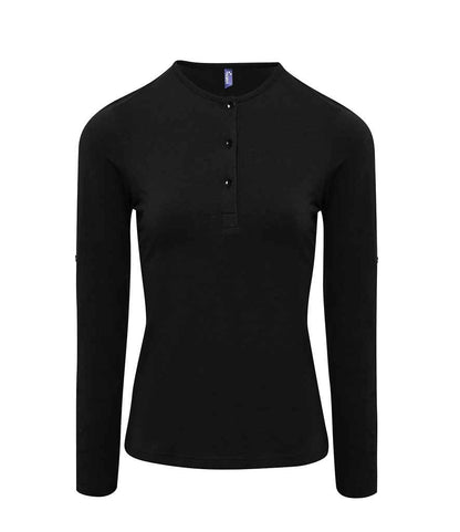 Premier Ladies Long John Roll Sleeve T-Shirt (PR318)