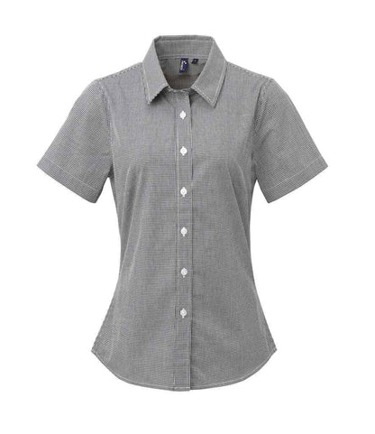 Premier Ladies Gingham Short Sleeve Shirt (PR321)