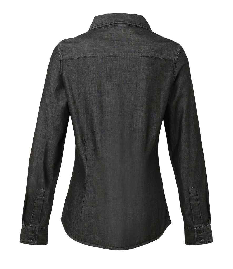 Premier Ladies Jeans Stitch Denim Shirt (PR322)