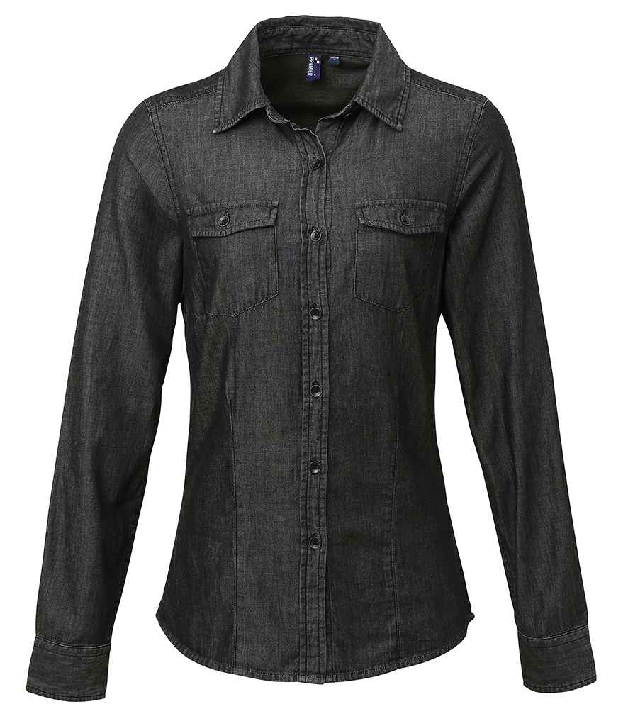 Premier Ladies Jeans Stitch Denim Shirt (PR322)