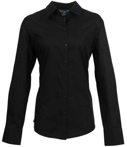 Premier Ladies Signature Long Sleeve Oxford Shirt (PR334)