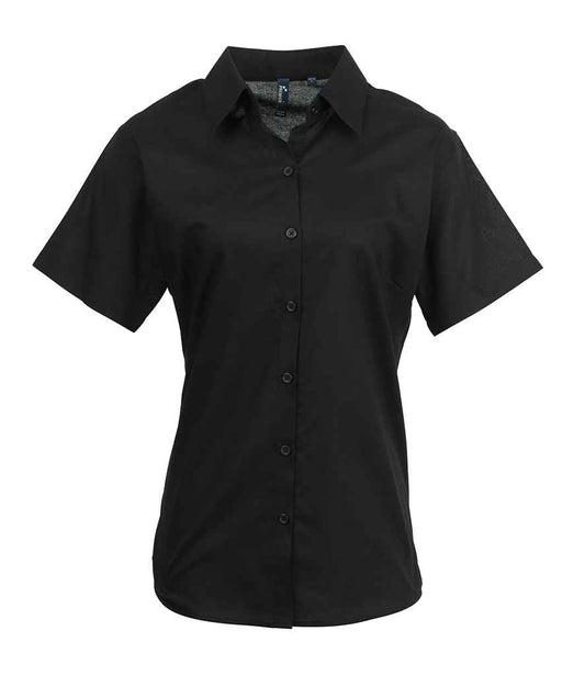 Premier Ladies Signature Short Sleeve Oxford Shirt (PR336)