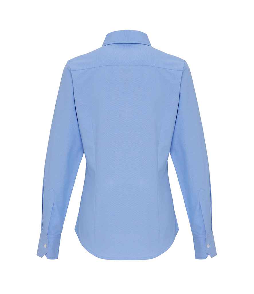 Premier Ladies Long Sleeve Striped Oxford Shirt (PR338)