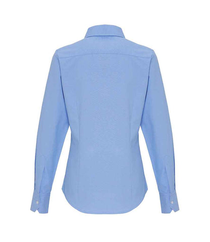 Premier Ladies Long Sleeve Striped Oxford Shirt (PR338)