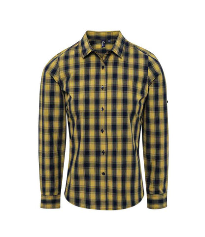 Premier Ladies Mulligan Check Long Sleeve Shirt (PR350)