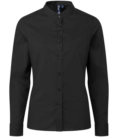 Premier Ladies Banded Collar Grandad Shirt (PR358)