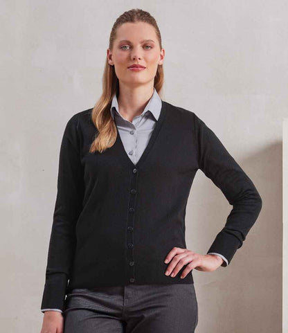 Premier Ladies Essential Acrylic V Neck Cardigan (PR402)