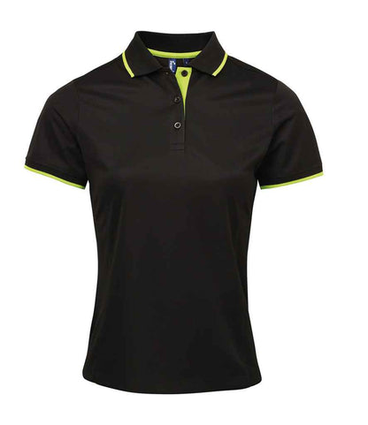 Premier Ladies Contrast Coolchecker® Piqué Polo Shirt (PR619)