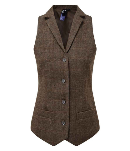 Premier Ladies Herringbone Waistcoat (PR626)