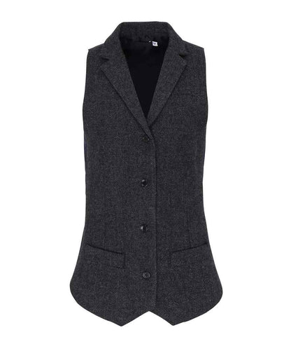 Premier Ladies Herringbone Waistcoat (PR626)