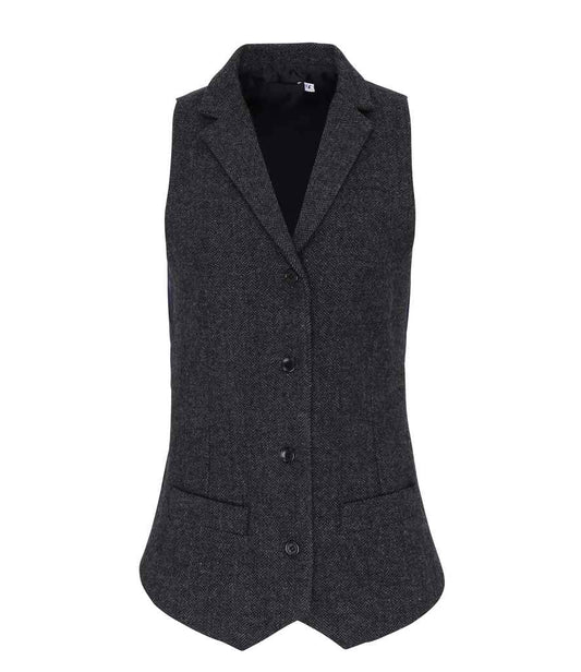 Premier Ladies Herringbone Waistcoat (PR626)