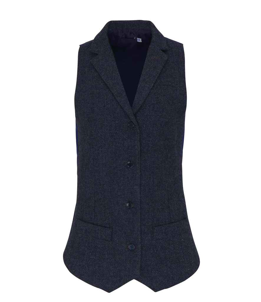 Premier Ladies Herringbone Waistcoat (PR626)