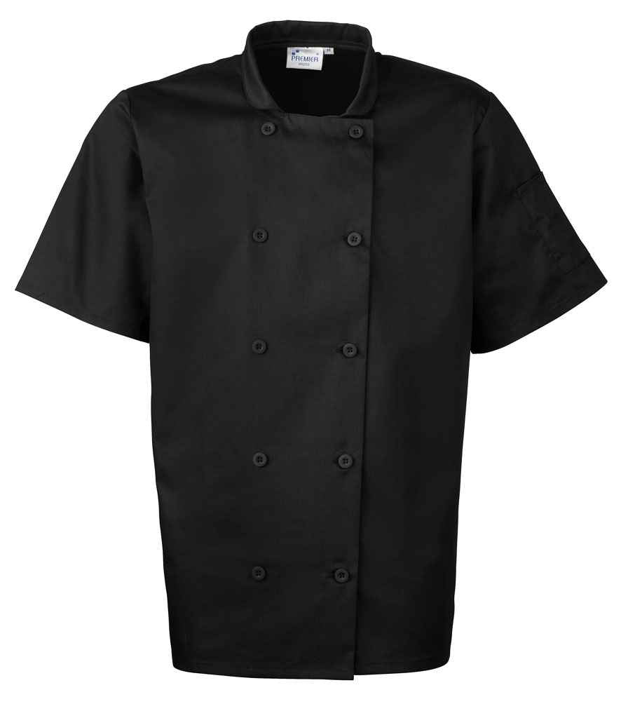 Premier Short Sleeve Chef's Jacket (PR656)