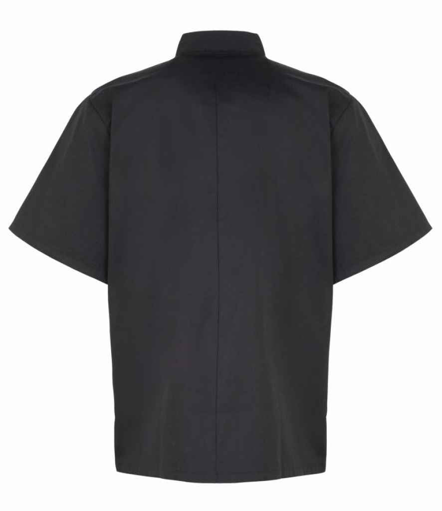 Premier Unisex Short Sleeve Stud Front Chef's Jacket (PR664)