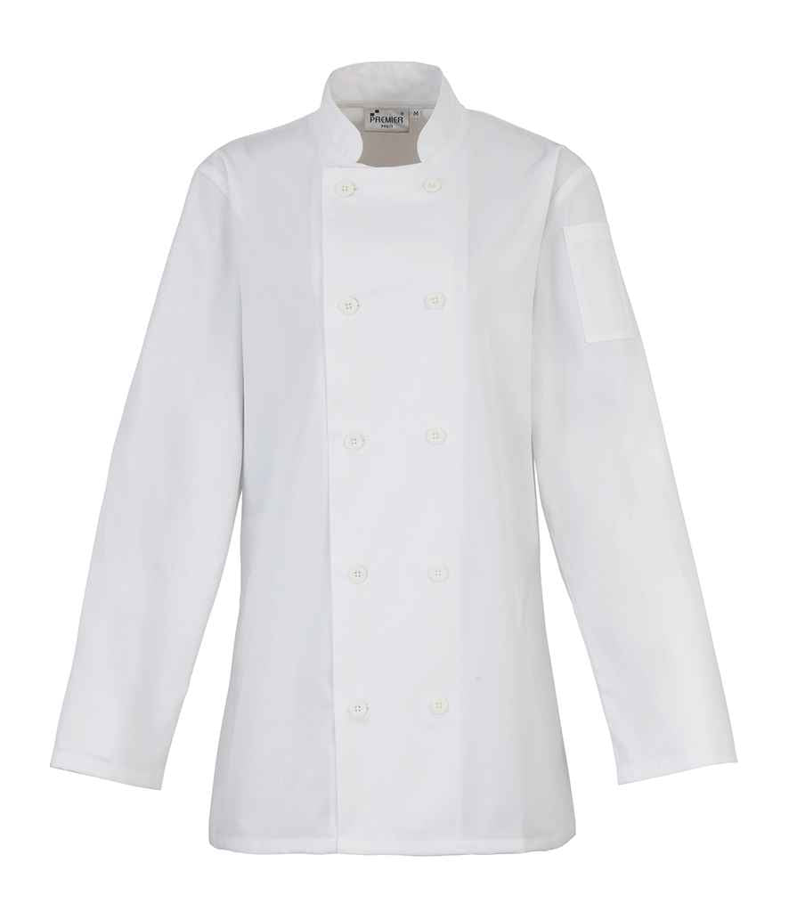 Premier Ladies Long Sleeve Chef's Jacket (PR671)