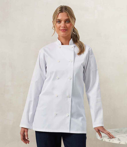 Premier Ladies Long Sleeve Chef's Jacket (PR671)