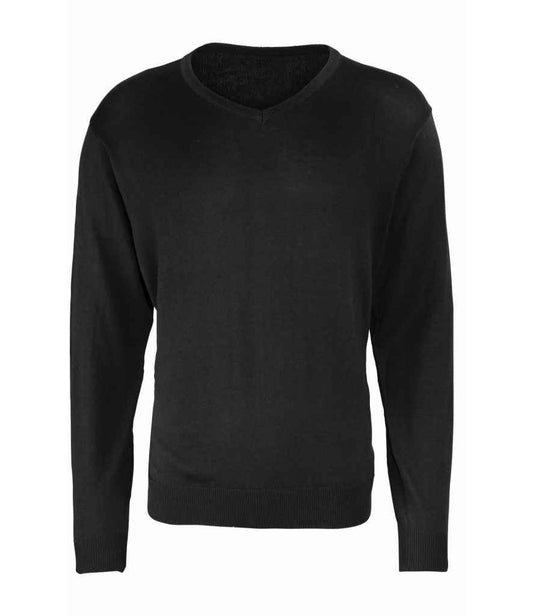 Premier Knitted Cotton Acrylic V Neck Sweater (PR694)