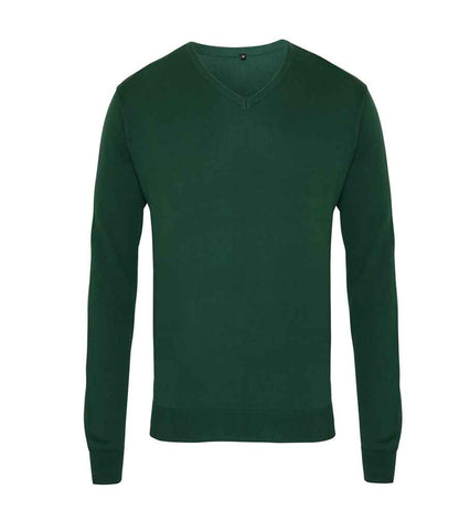 Premier Knitted Cotton Acrylic V Neck Sweater (PR694)