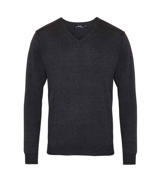 Premier Knitted Cotton Acrylic V Neck Sweater (PR694)