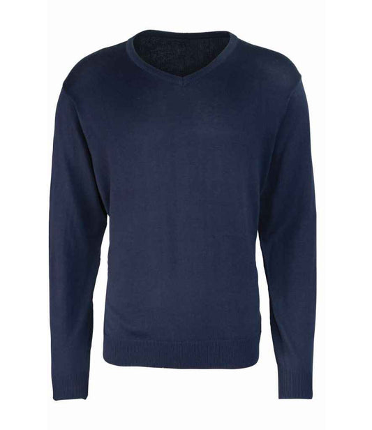 Premier Knitted Cotton Acrylic V Neck Sweater (PR694)