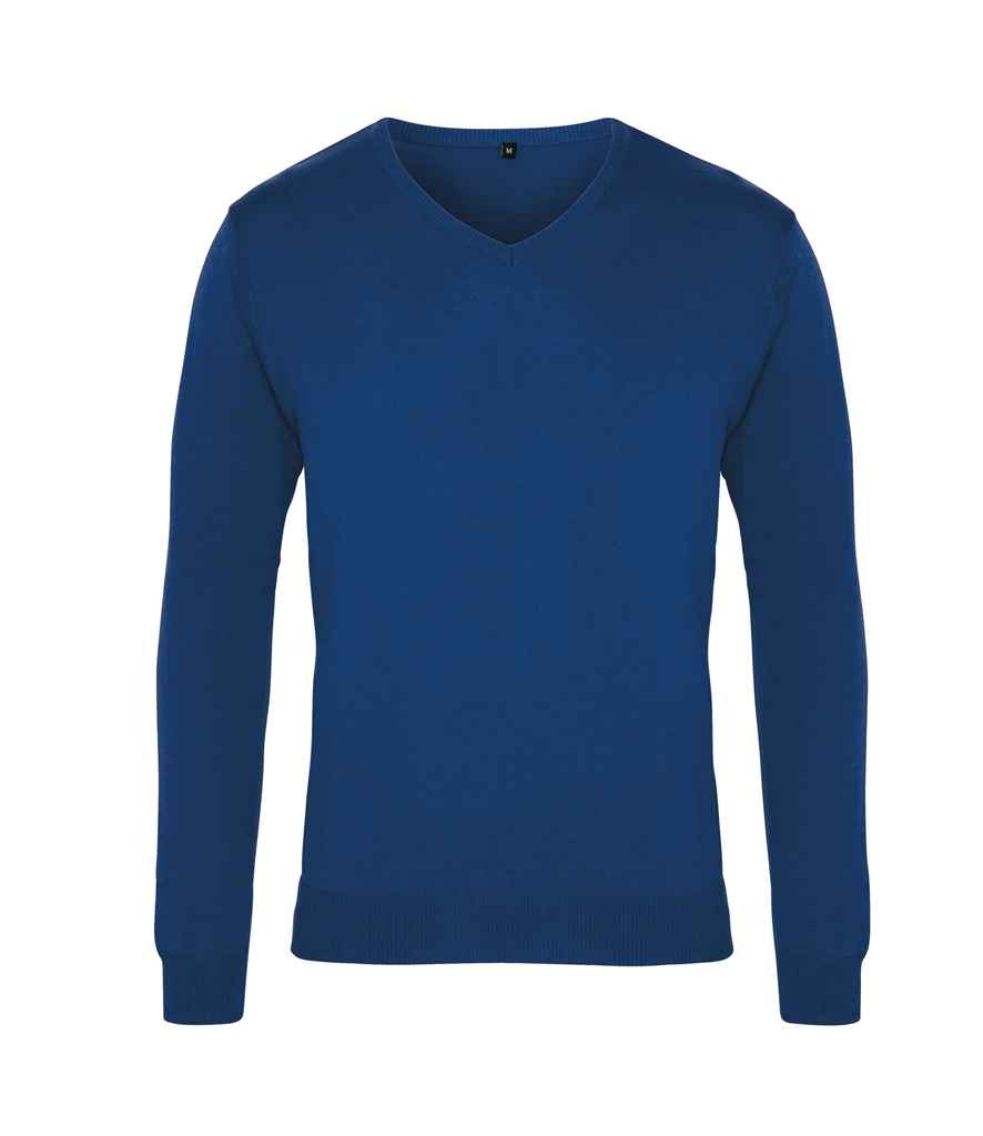 Premier Knitted Cotton Acrylic V Neck Sweater (PR694)