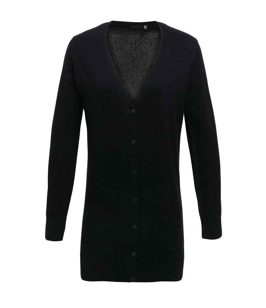 Premier Ladies Longline V Neck Cardigan (PR698)