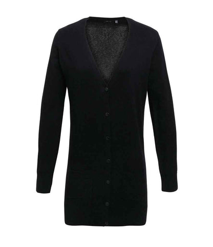 Premier Ladies Longline V Neck Cardigan (PR698)