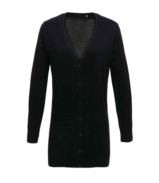 Premier Ladies Longline V Neck Cardigan (PR698)