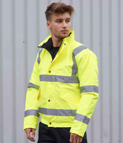 Portwest Hi-Vis Bomber Jacket - Yellow (PW001)