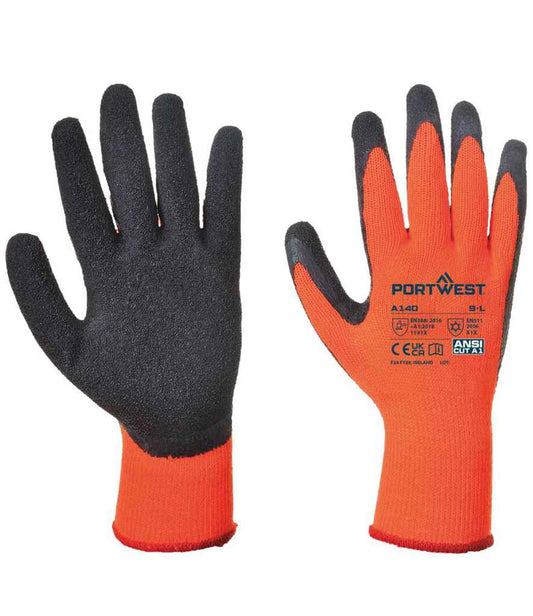 Portwest Thermal Grip Gloves - Orange (PW071)