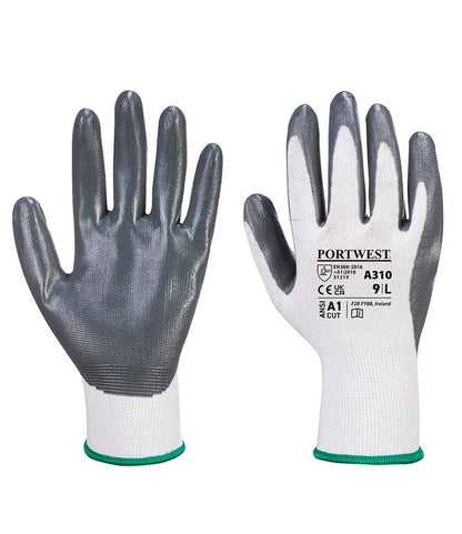 Portwest Flexo Grip Nitrile Gloves - Grey (PW074)