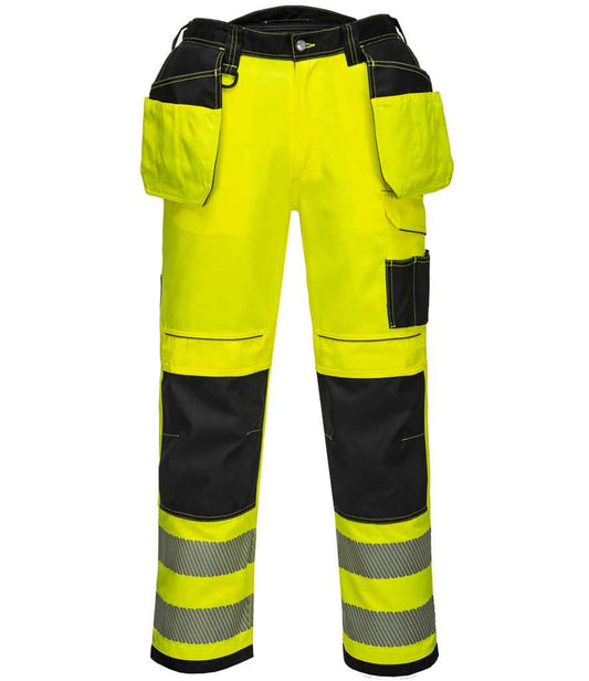Portwest PW3 Hi-Vis Trousers - Yellow/Black (PW1001)