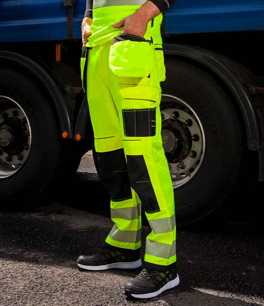 Portwest PW3 Hi-Vis Trousers - Yellow/Black (PW1001)