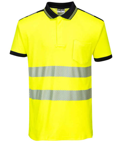 Portwest PW3 Hi-Vis Polo Shirt - Yellow/Black (PW1003)