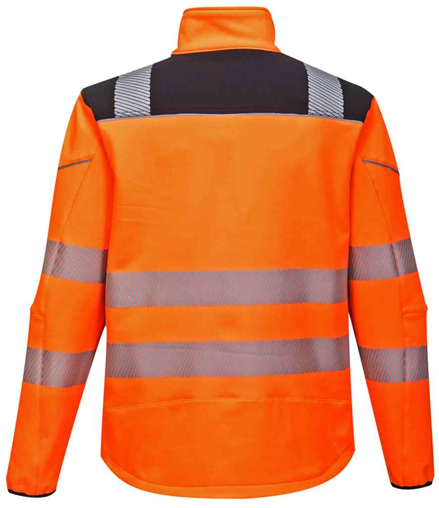 Portwest PW3 Hi-Vis Soft Shell Jacket - Orange/Black (PW1011)