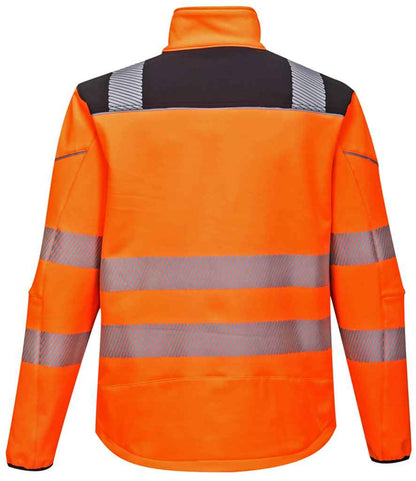 Portwest PW3 Hi-Vis Soft Shell Jacket - Orange/Black (PW1011)