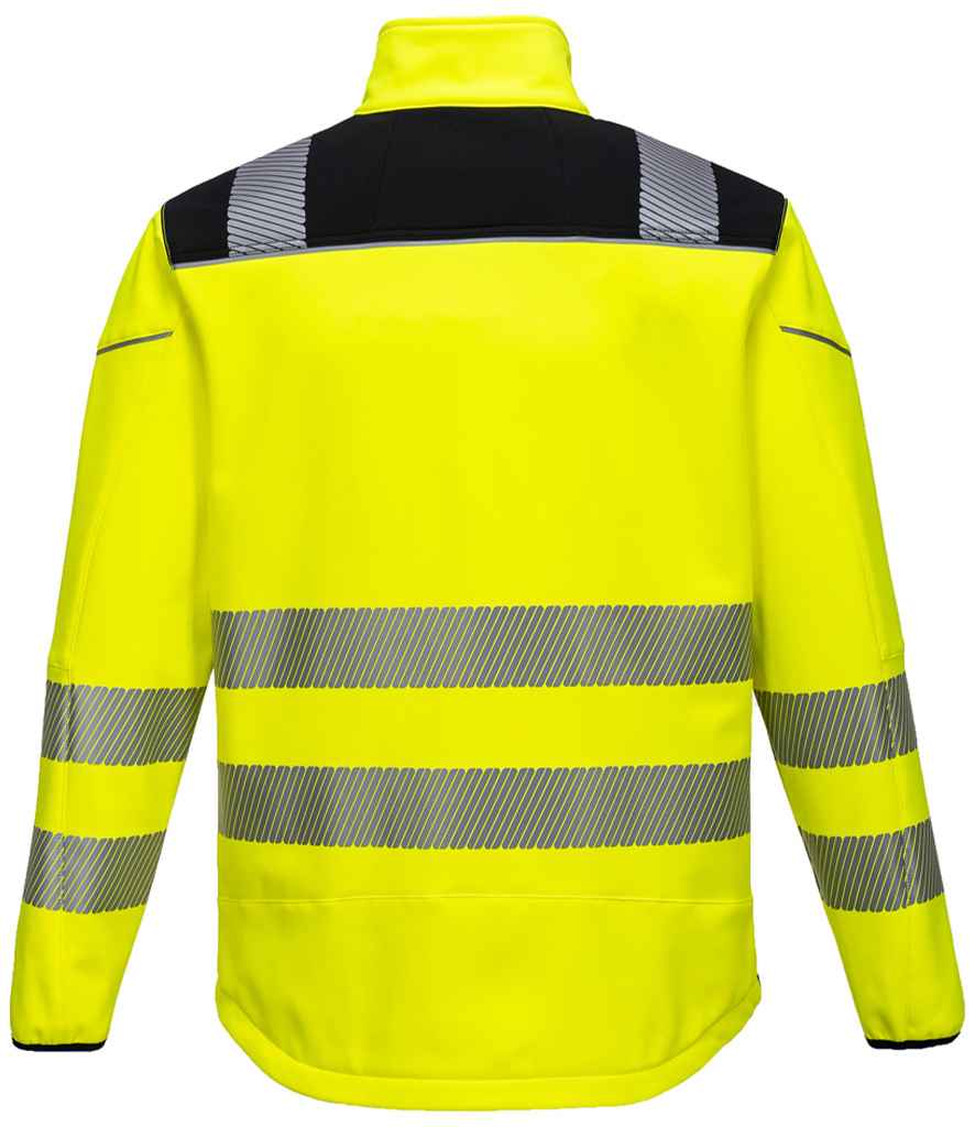 Portwest PW3 Hi-Vis Soft Shell Jacket - Yellow/Black (PW1011)