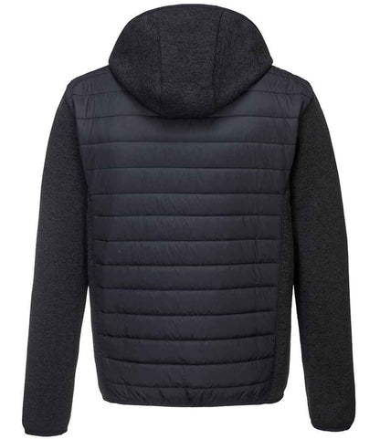 Portwest KX3™ Baffle Padded Jacket - Grey Marl/Black (PW1121)